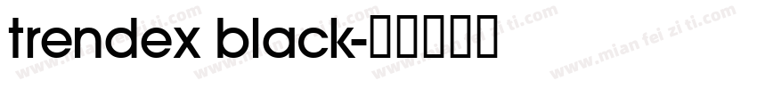 trendex black字体转换